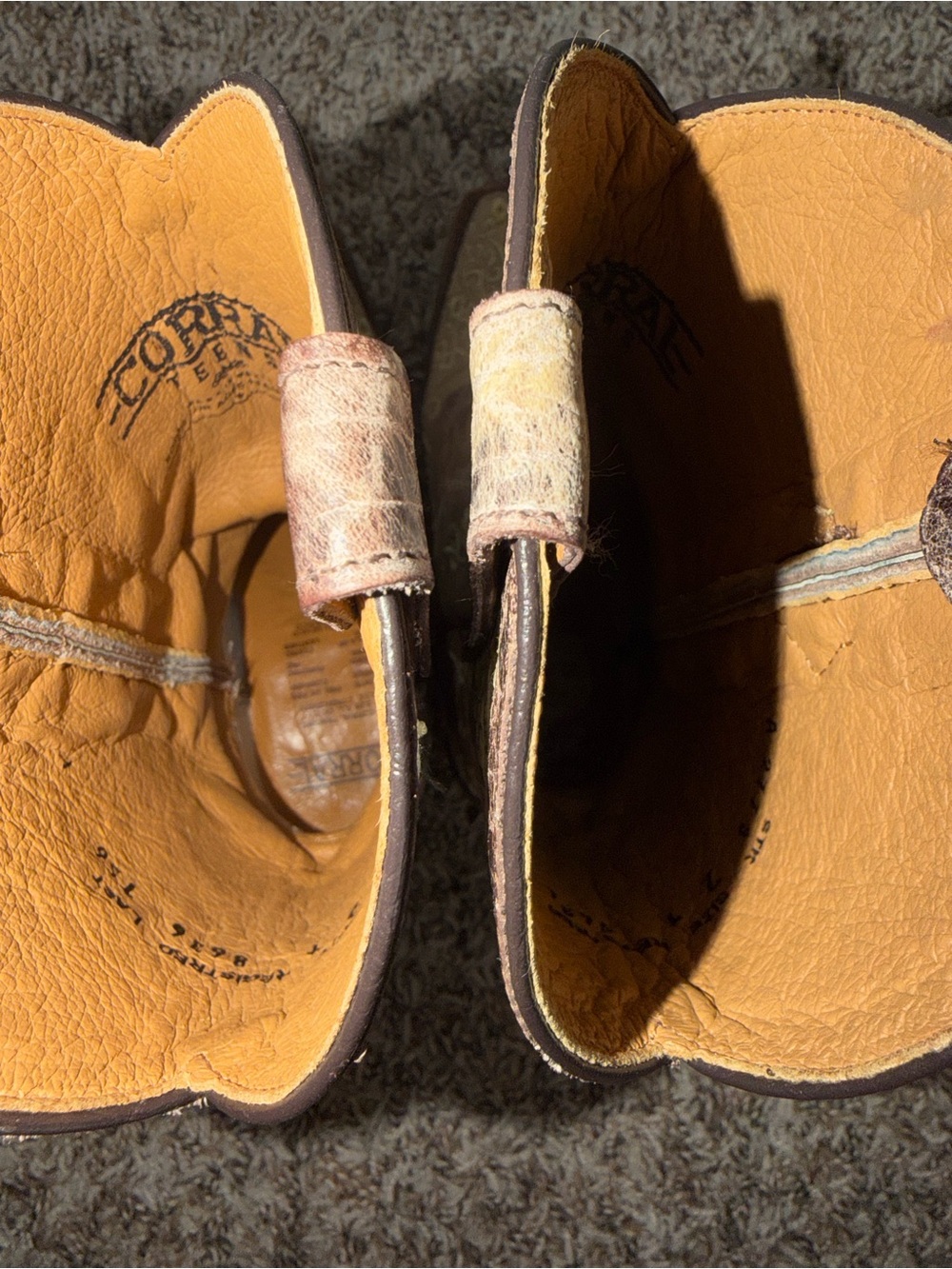 CORRAL GIRLS' SCROLL EMBROIDERY WESTERN BOOTS Size 2 - Picture 7 of 9